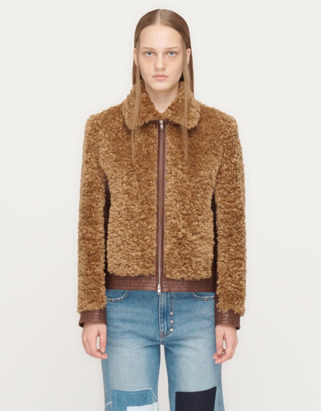 더오픈프로덕트 시어링 바이커 자켓 상품이미지4