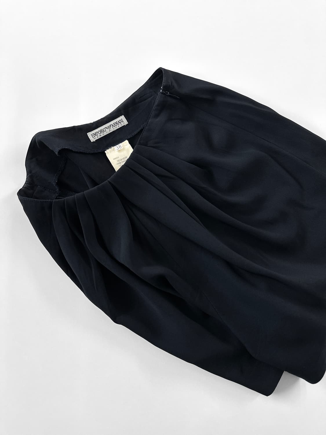 90~00s 엠포리오 아르마니 블랙 플리츠 쇼츠 상품이미지5