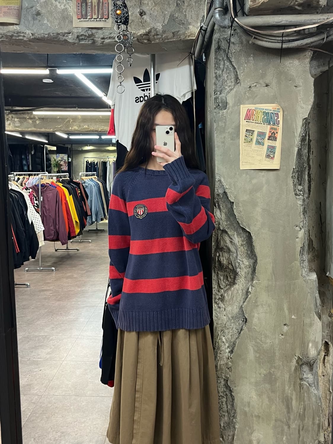 폴로 진스 스트라이프 니트 퍼플 XL #csz2182 상품이미지2