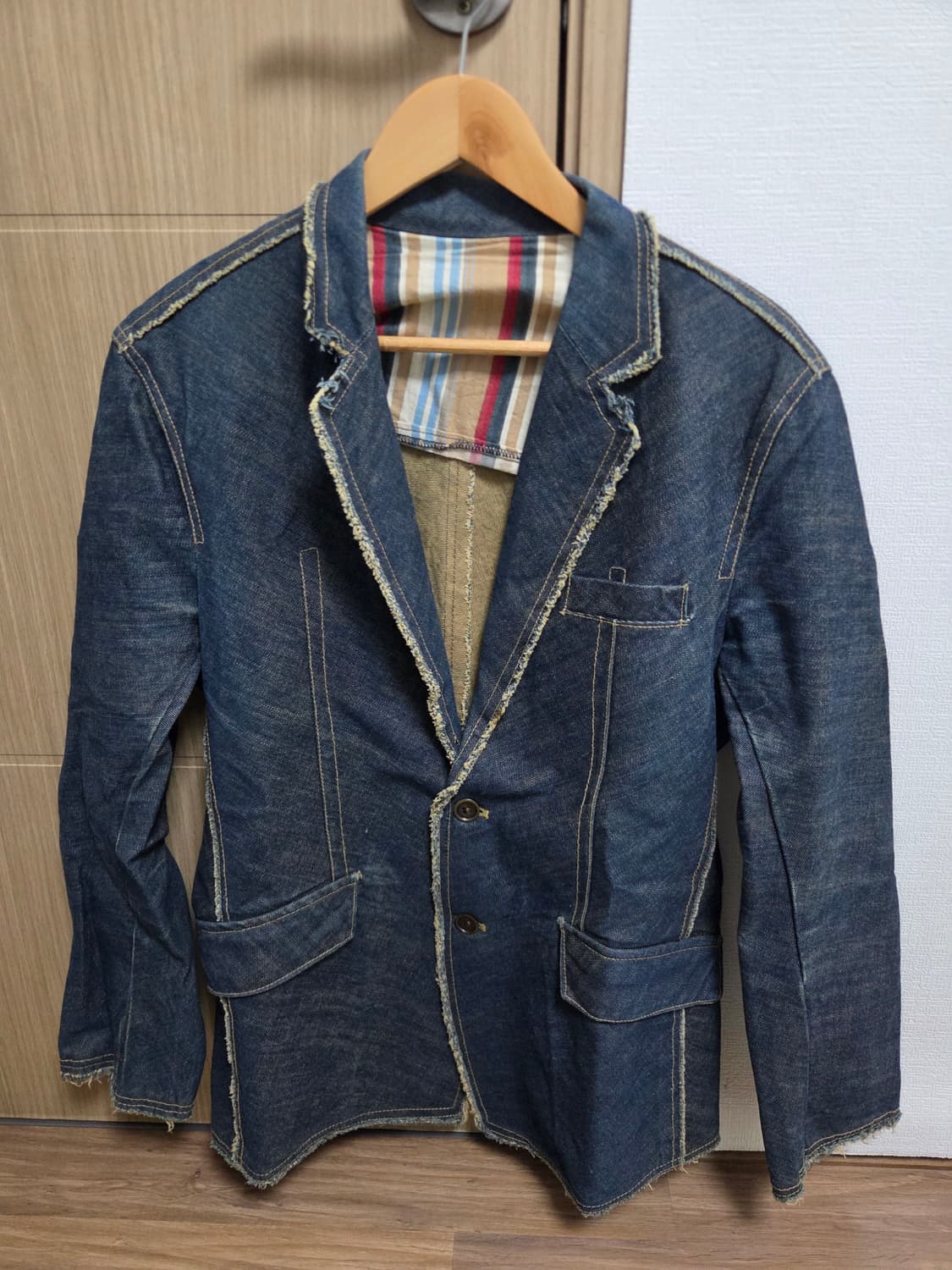 빈티지 데님 블레이저 XL 상품이미지1