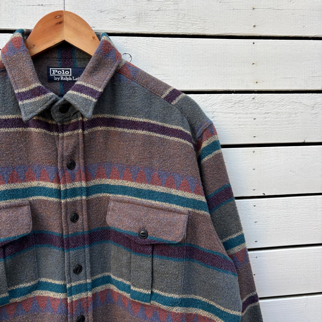 Polo 폴로 나바호 울 셔츠 상품이미지3