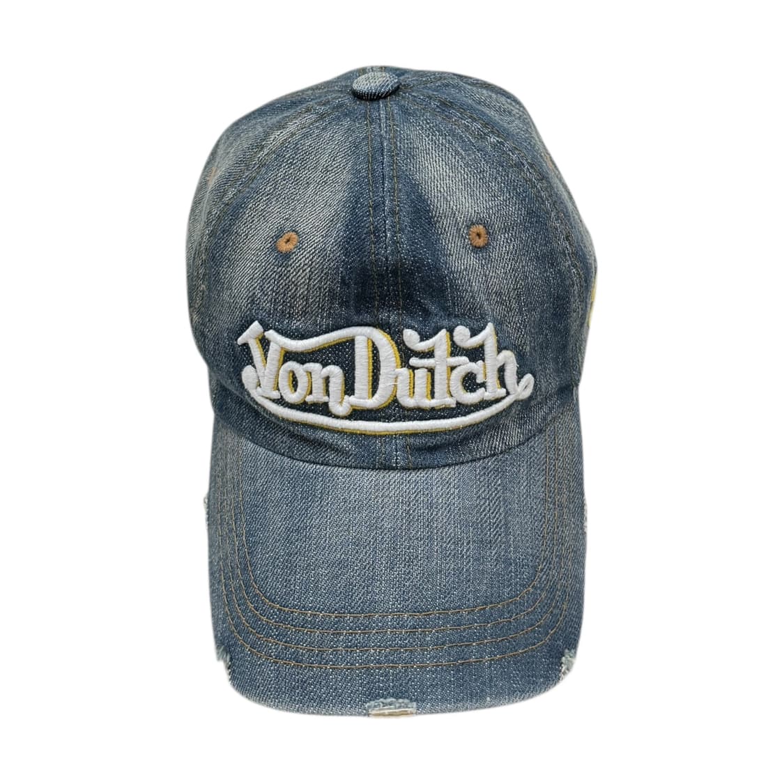 본더치 빈티지 그런지 데미지 청 데님 펑크 Y2K 볼캡 모자 상품이미지1