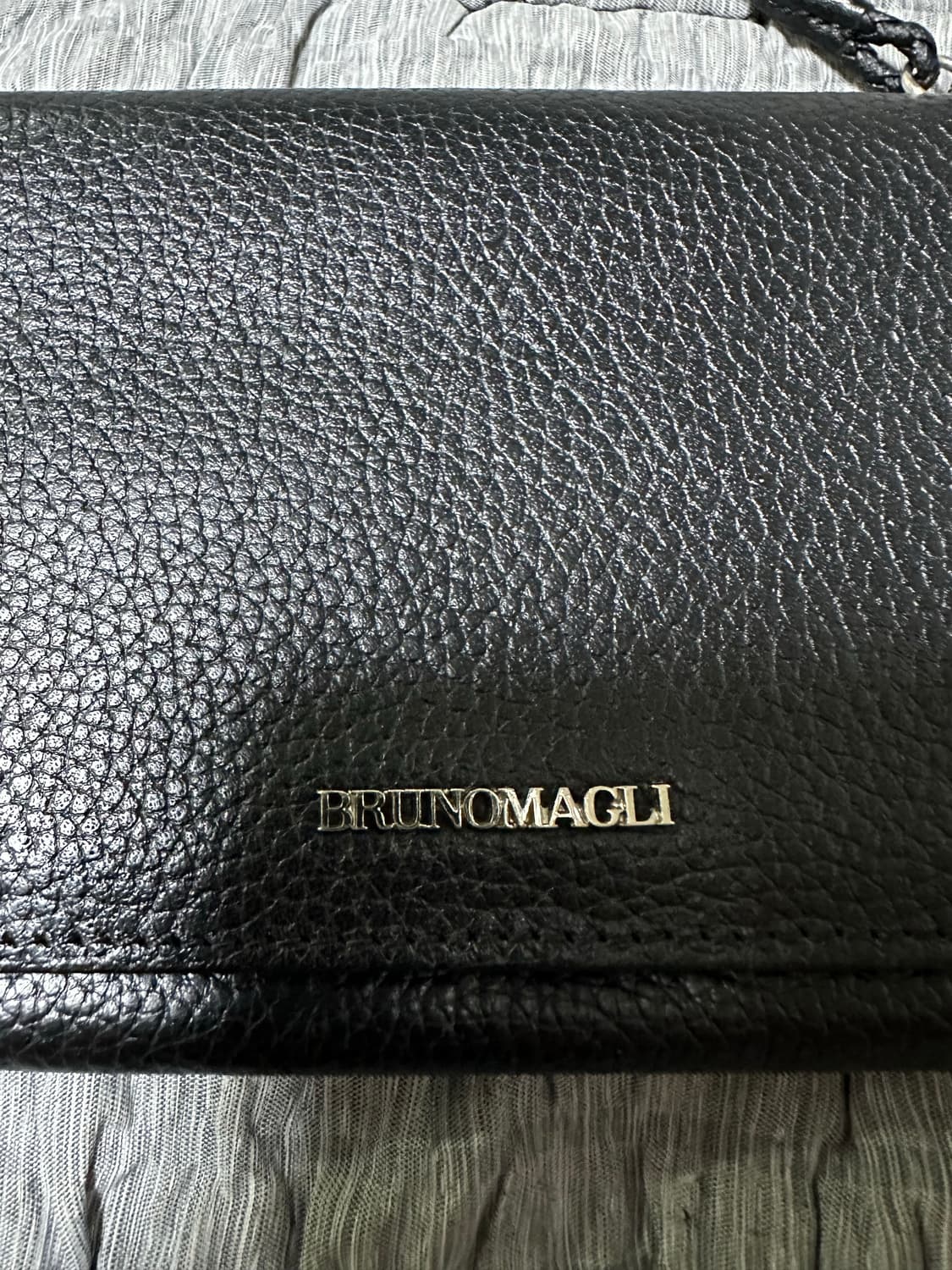 브루노말리 블랙 가죽 체인 크로스백 상품이미지2