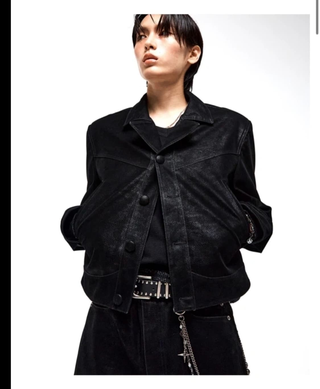 3)알렌느 크롭 누벅자켓 상품이미지1