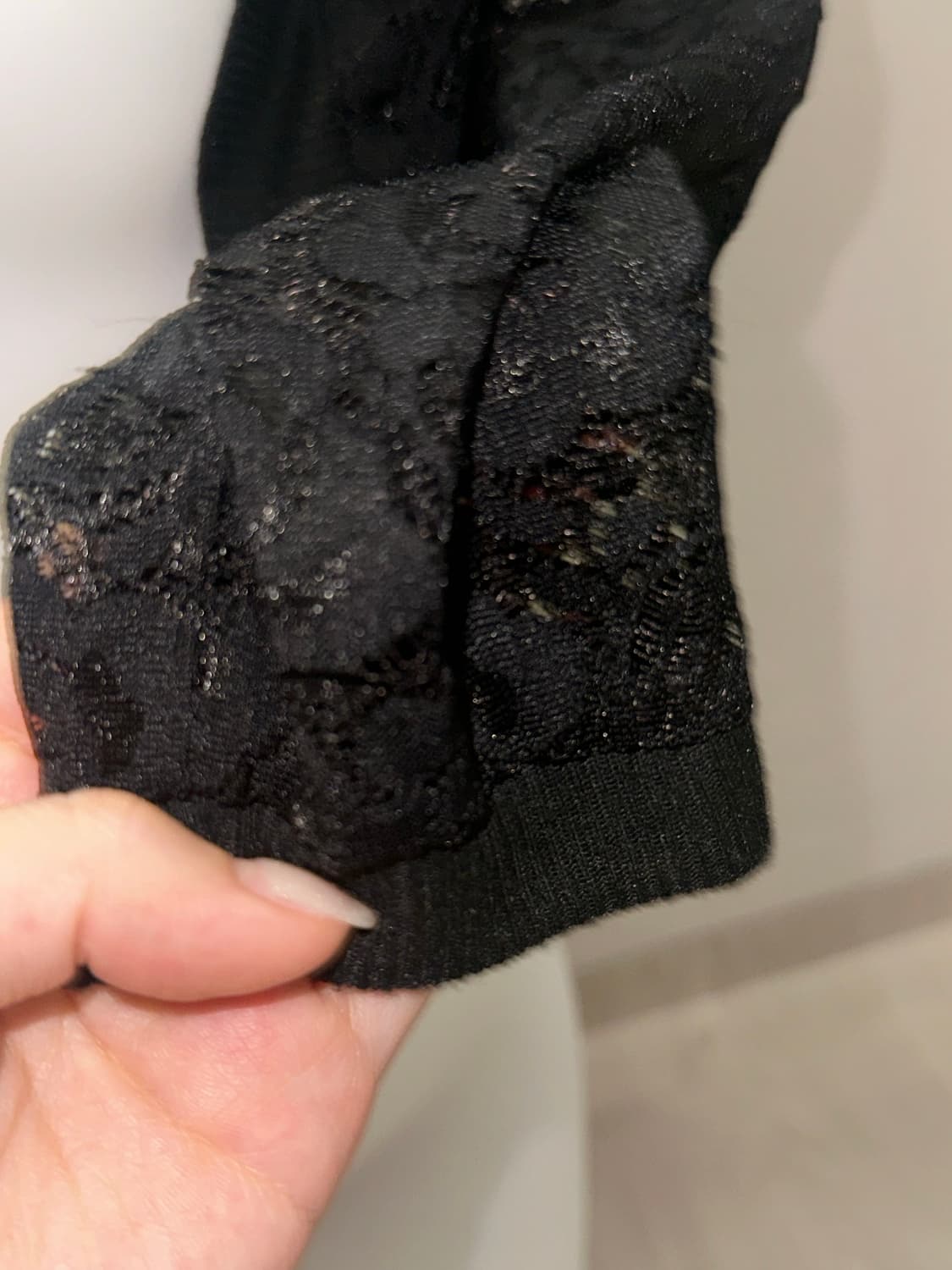 빈티지 레이스 크롭 블랙 가디건 상품이미지6