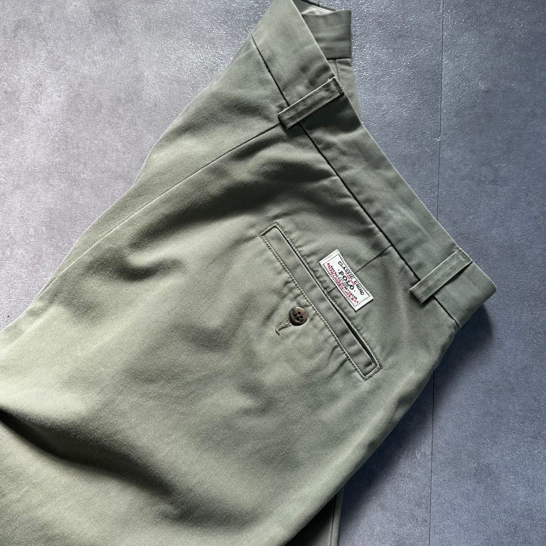 00s 폴로 카키 투턱 치노 팬츠 (vap.7) 상품이미지4