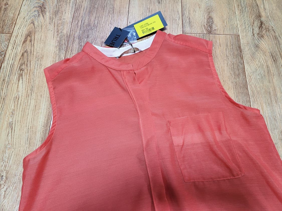 리스트(LIST) 오렌지 블라우스 55-66 새상품 상품이미지2