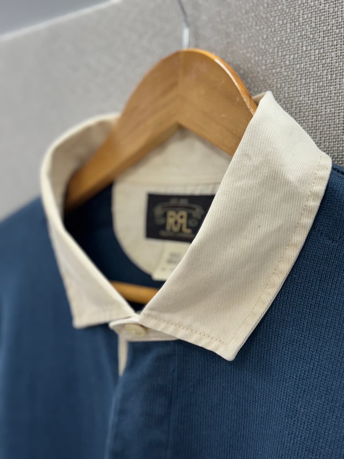 더블알엘 스트라이프 저지 럭비 셔츠 / L 상품이미지3