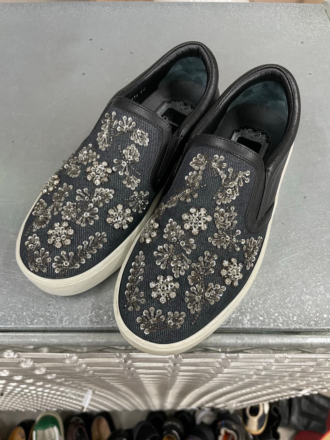 디올 데님 슬립온 35 상품이미지2