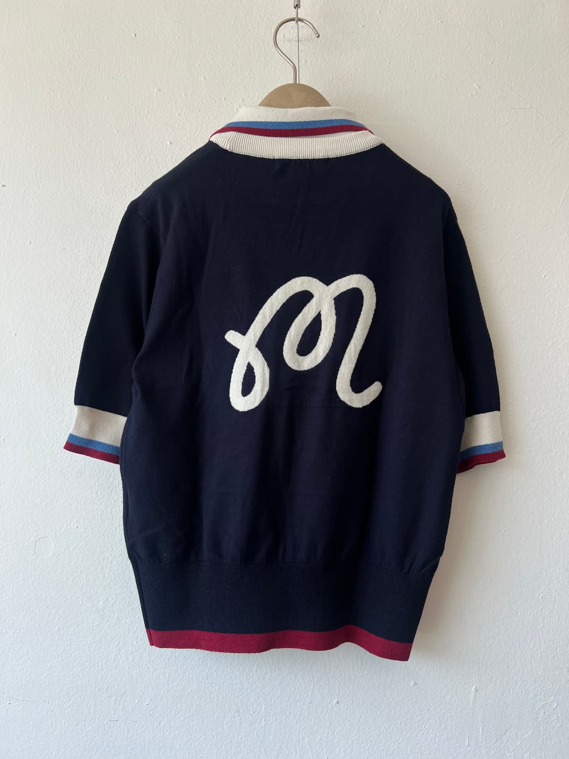 말본 여성 네이비 카라니트티셔츠 골프니트 상품이미지3