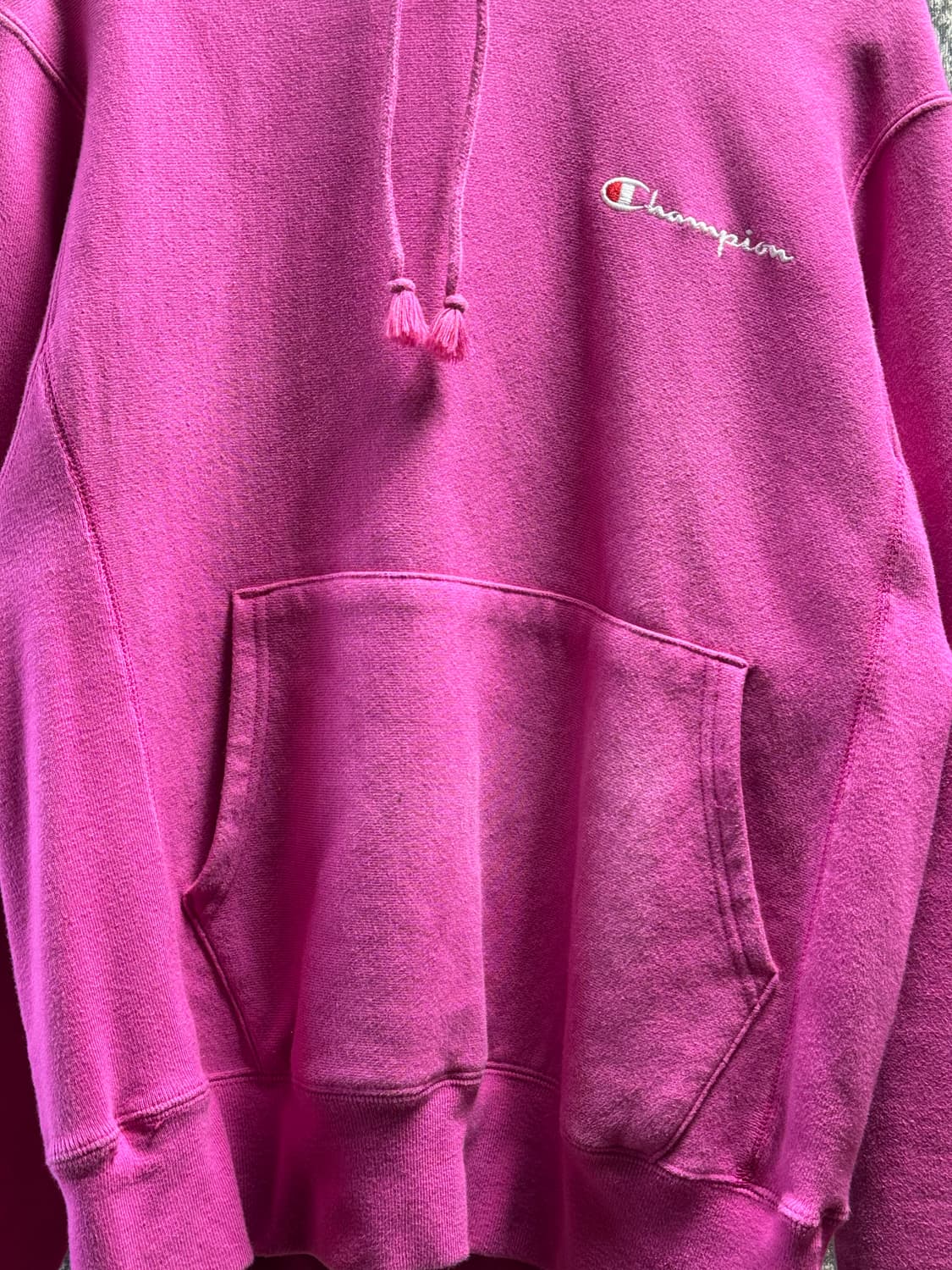 champion reverse weave 챔피온 리버스위트 핑크 후드 상품이미지2