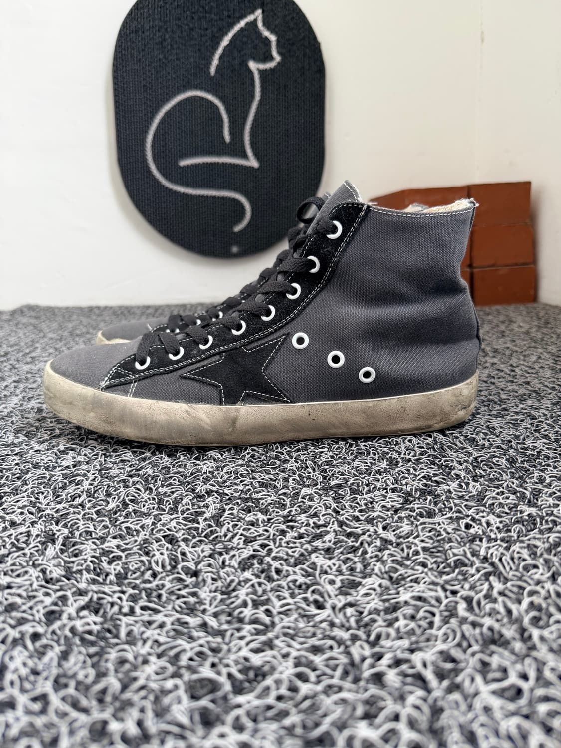 골든구스 프란시(Golden Goose Francy) 다크 그레이 캔버스 상품이미지2