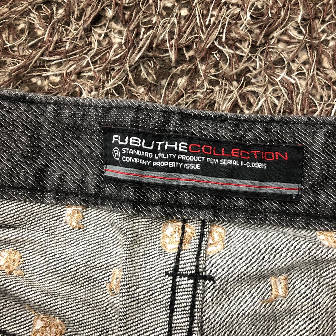 후부 올드스쿨 흑청 워싱 힙합 데님 팬츠 상품이미지6