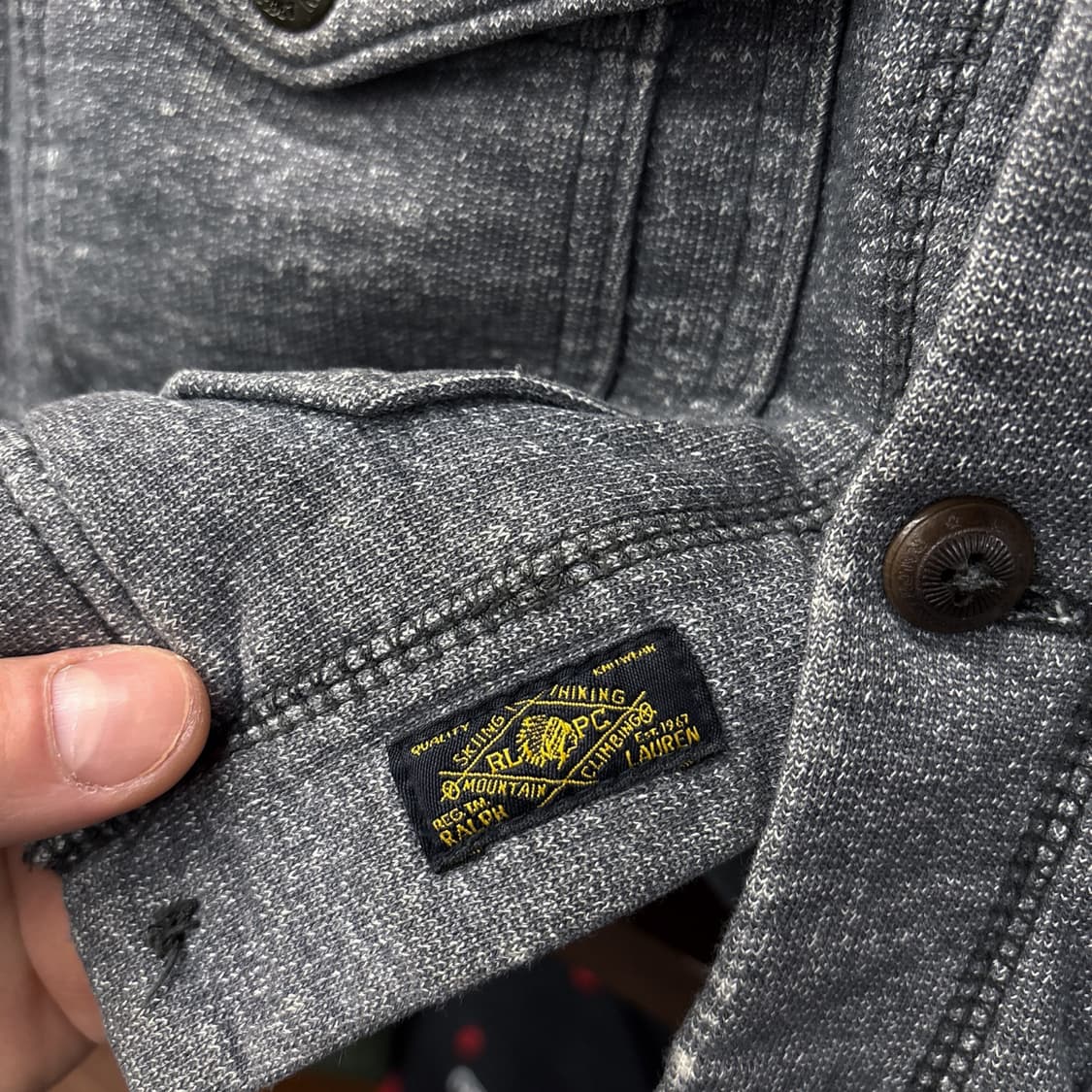 90s 폴로랄프로렌 네이티브 패턴 4포켓 스킬니트 스웻 가디건 N1168 상품이미지5