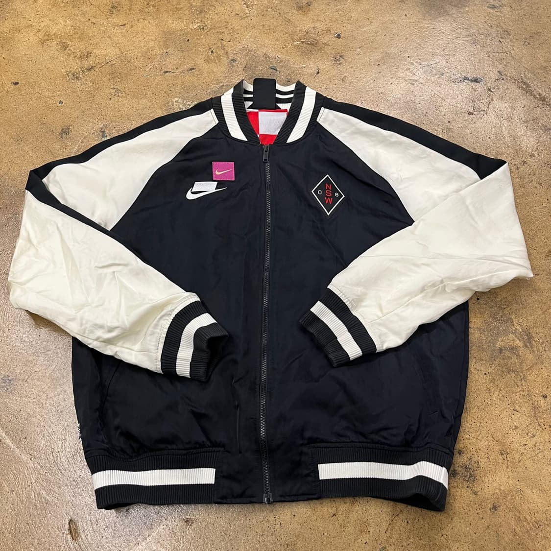 [ 정품/XL ] 나이키 NSW 사틴 우븐 자켓 b19 상품이미지2