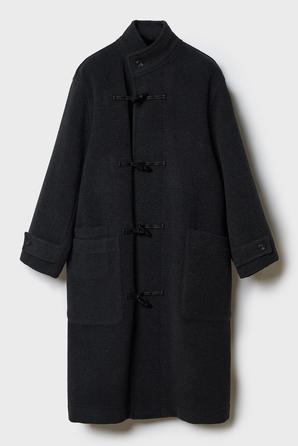 ker 케르 위즐리 오버핏 하이넥 더플코트 상품이미지1