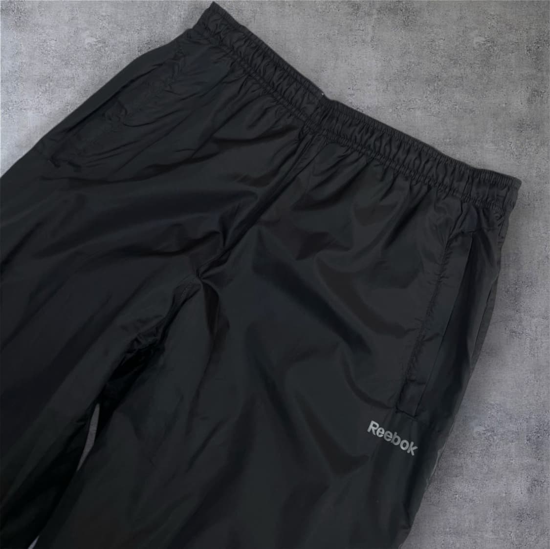 리복 Reebok 블랙 기모 나일론 트랙팬츠 95 상품이미지2