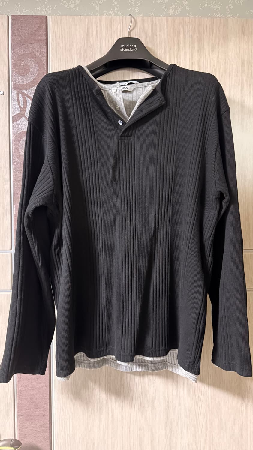 주앙옴므 헨리넥 롱슬리브/블랙,그레이 상품이미지6