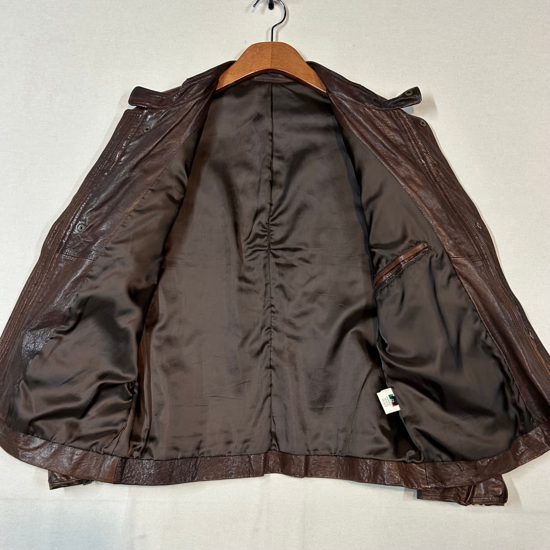 M) 빈티지 멀티 포켓 이탈리안 램스킨 레더 양가죽 자켓 상품이미지6