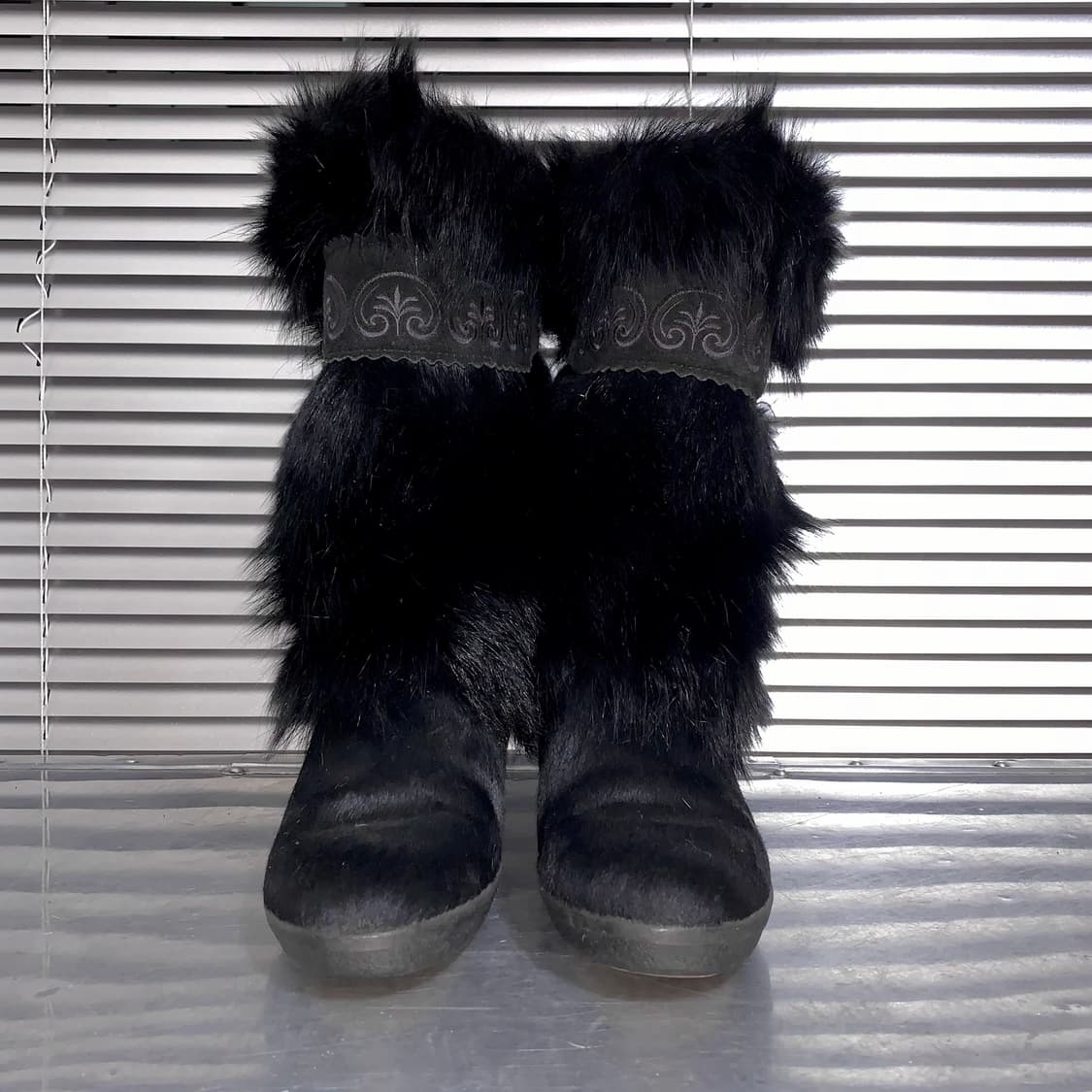 00s 리얼 퍼 테크니카 털 부츠 상품이미지4