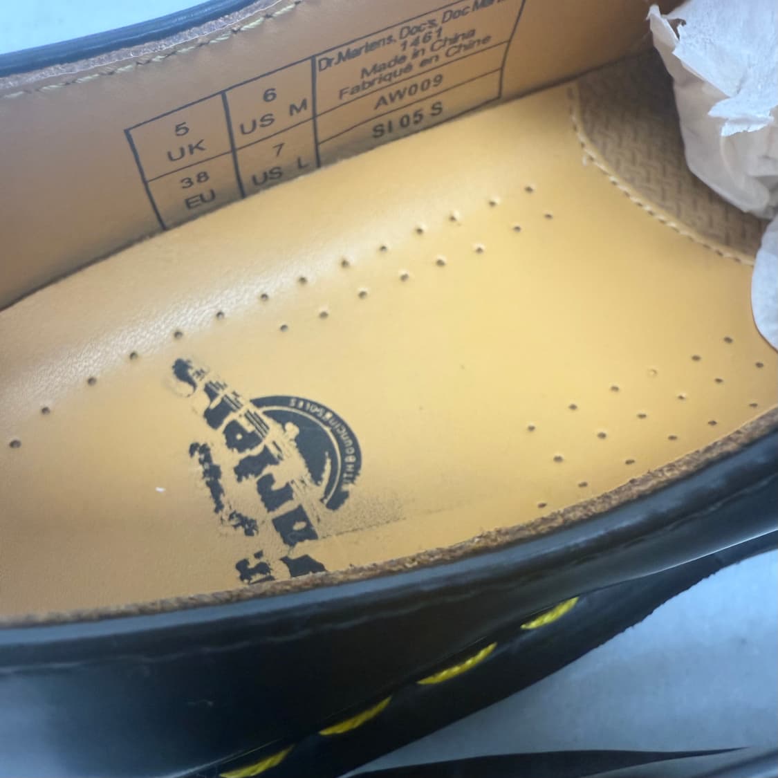 (UK5 240) 닥터마틴 1461 스무스 블랙 3홀 상품이미지10