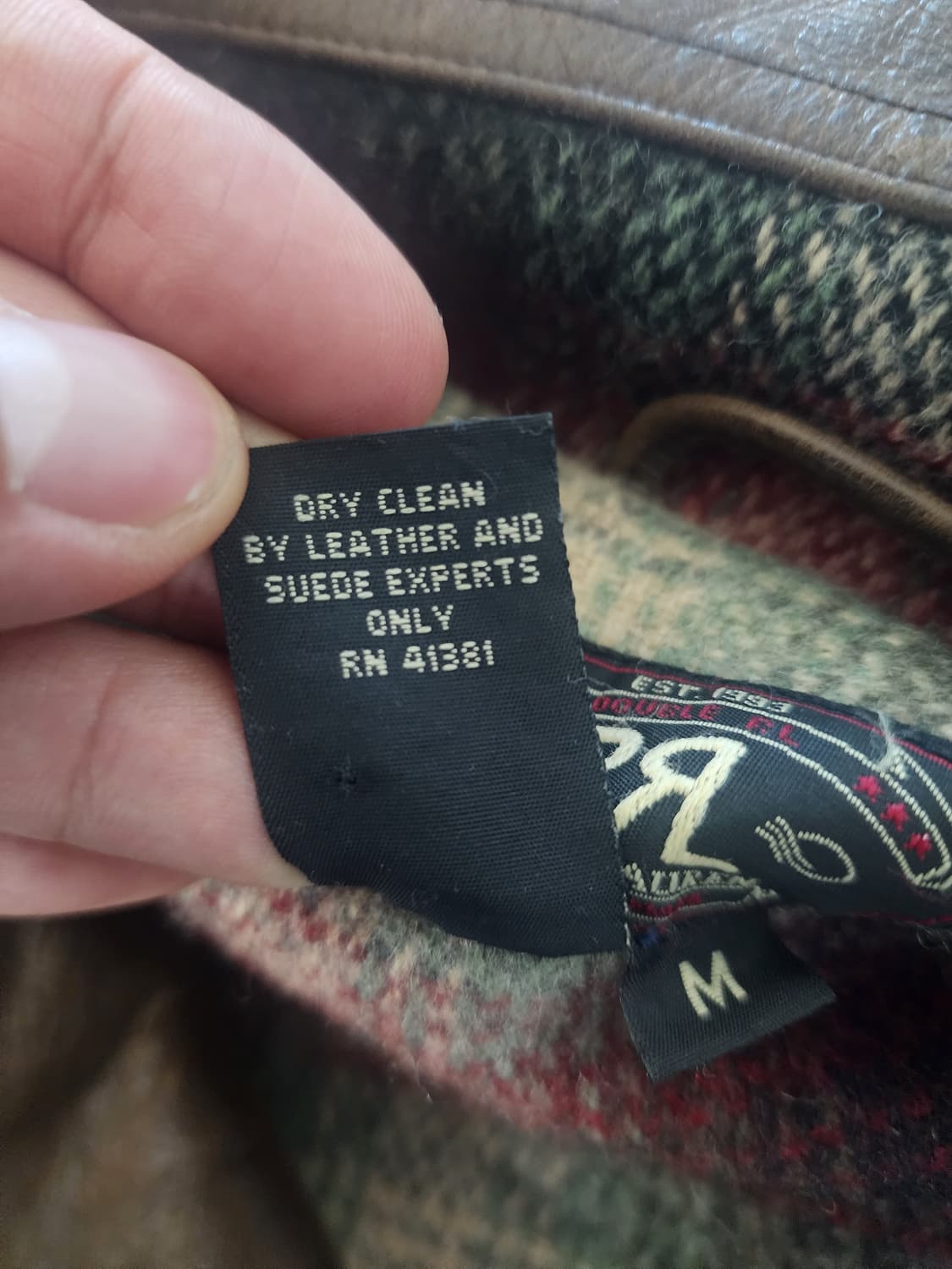 Rrl 더블알엘 브라운 레더 피코트 M 상품이미지3