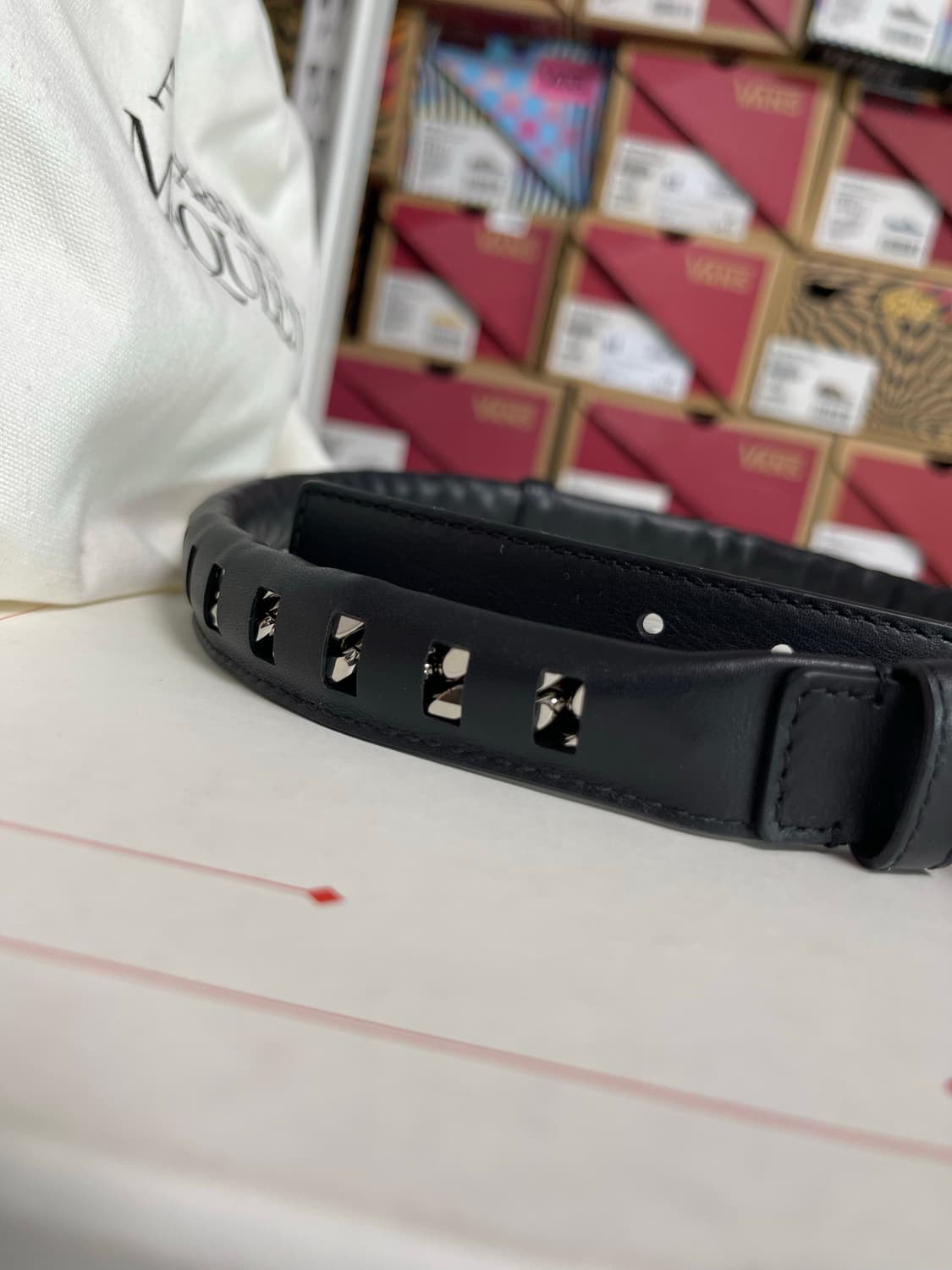 알렉산더 맥퀸 블랙 벨트 + 더스트백 상품이미지2