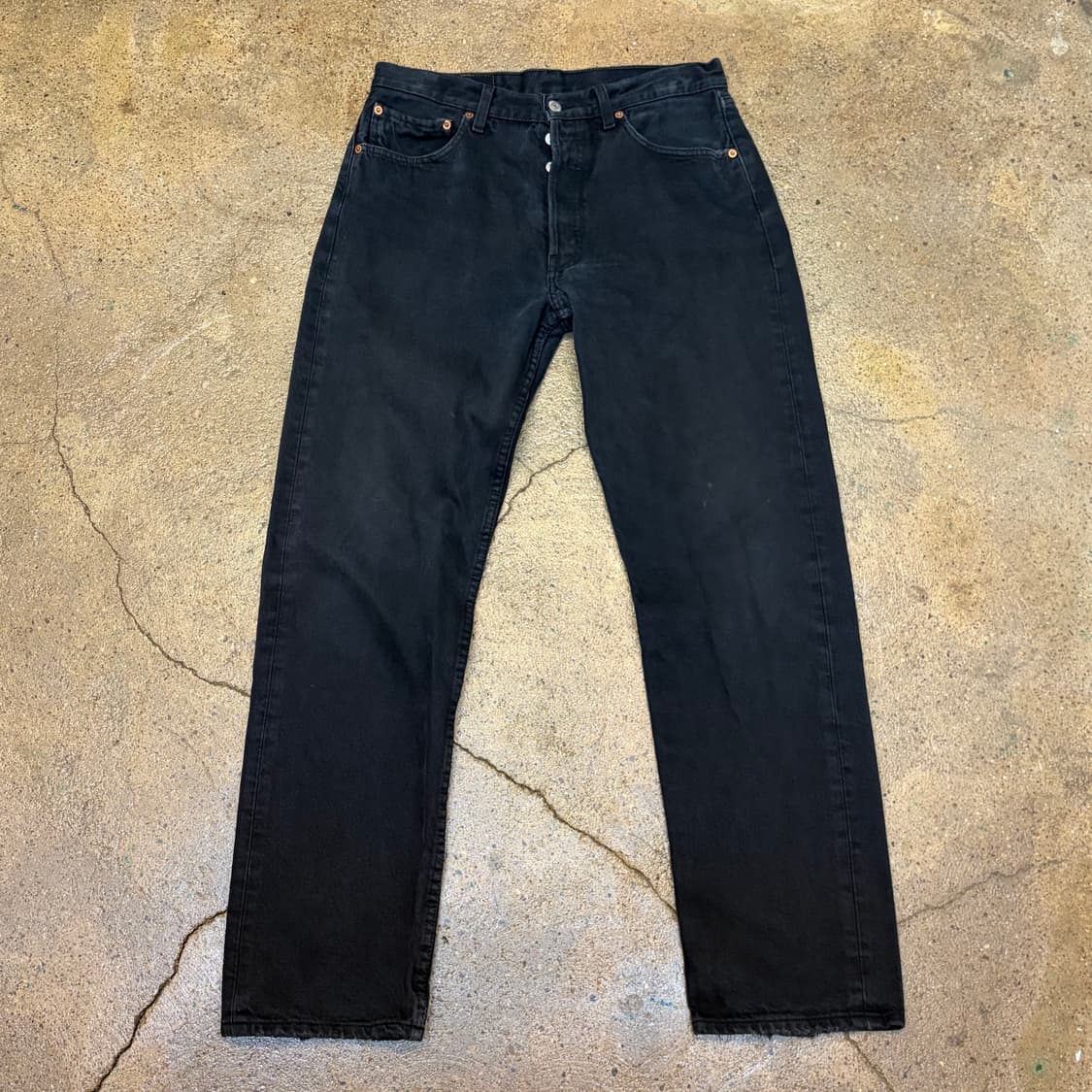 00s 미국 빈티지 리바이스 501 블랙진 청바지 상품이미지1