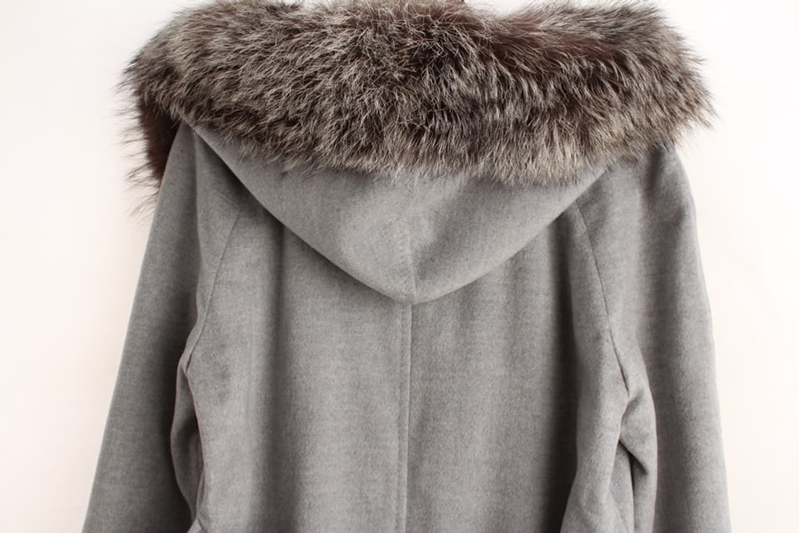 우먼S 고비 캐시미어 폭스퍼 로브 코트 상품이미지4