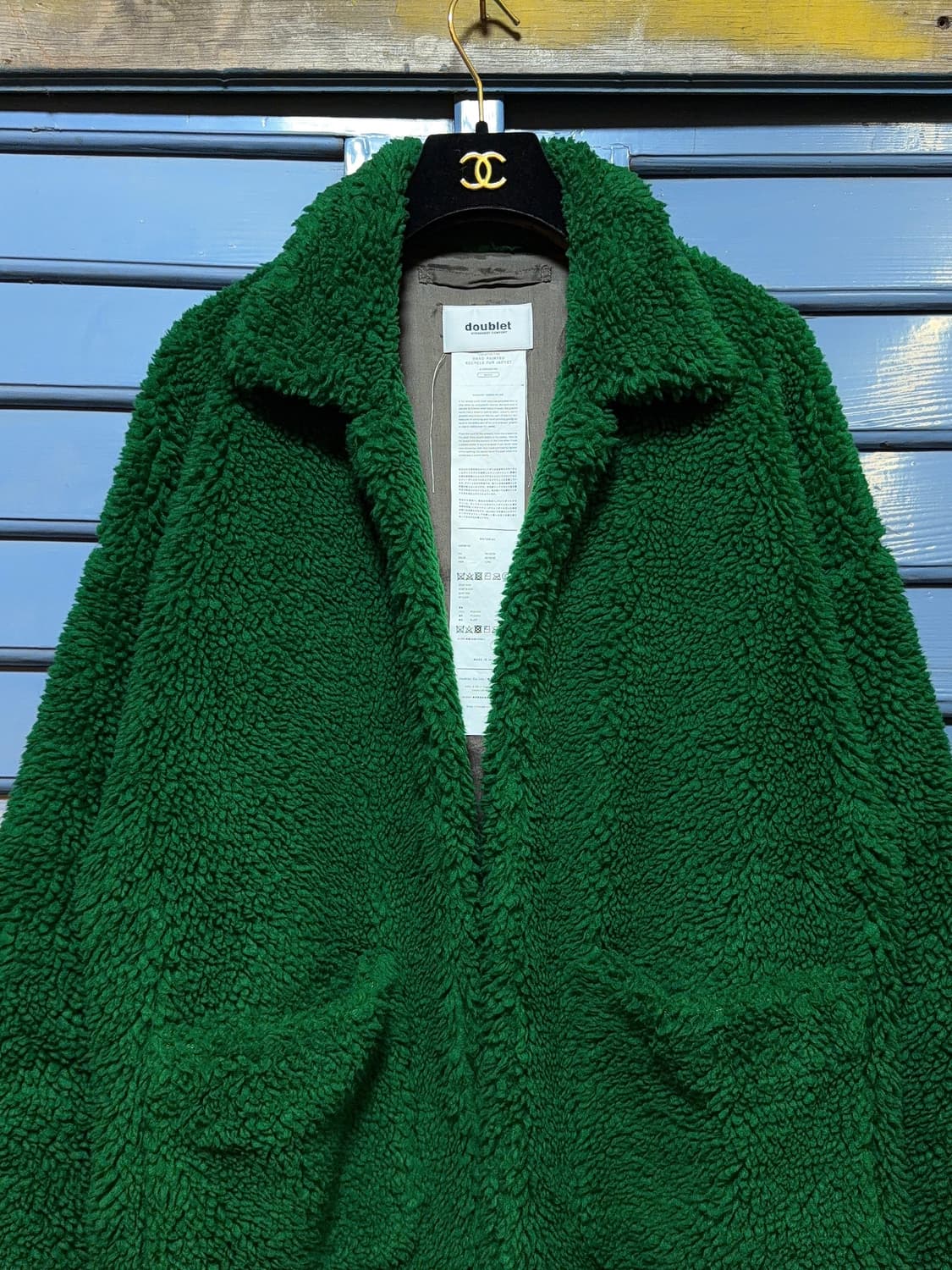 더블렛 핸드페인팅 Faux 시어링 자켓 상품이미지5