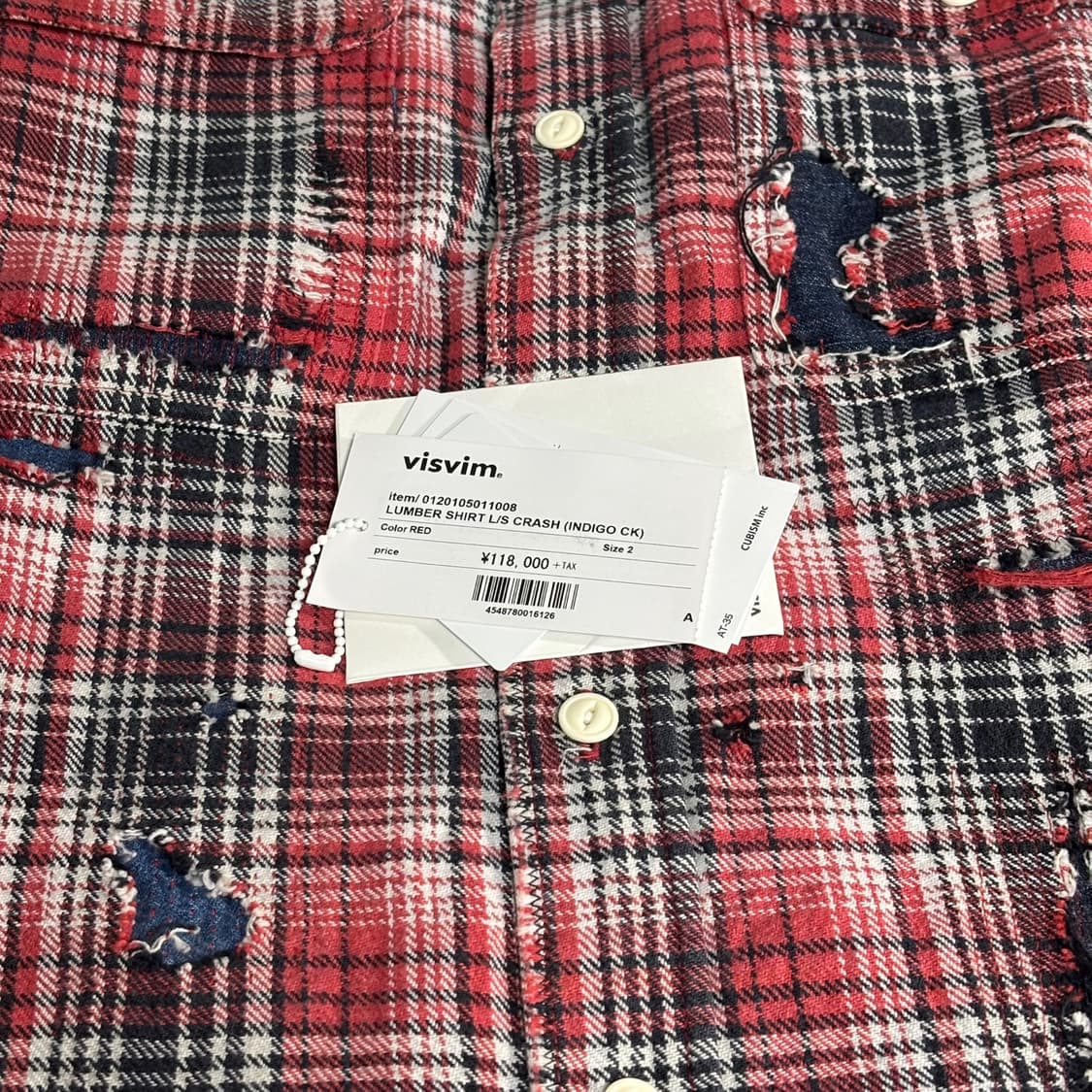 2) visvim 비즈빔 20ss 럼버 체크 크래쉬 상품이미지8