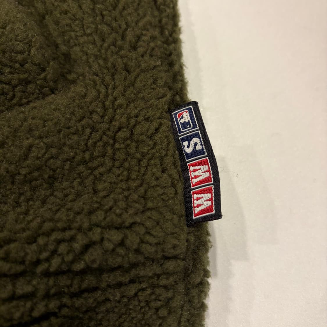 [100] MLB 엠엘비 오클랜드 카키색 뽀글이 후드집업 점퍼 C849 상품이미지6