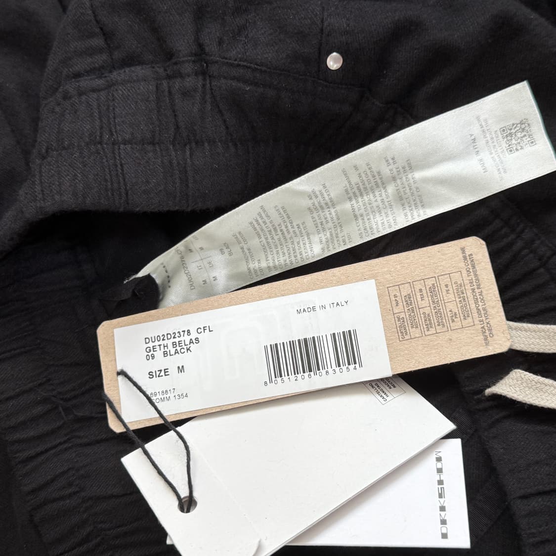 [m, 새상품] 릭오웬스 게스벨라 코튼팬츠 상품이미지2