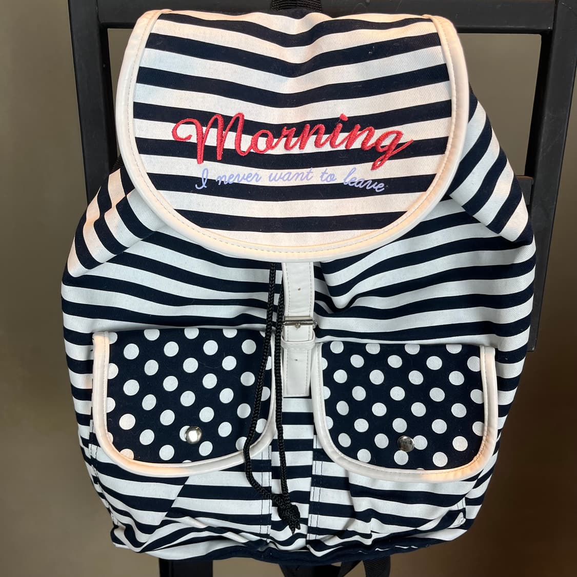 단가라 모리 도트 백팩 상품이미지2