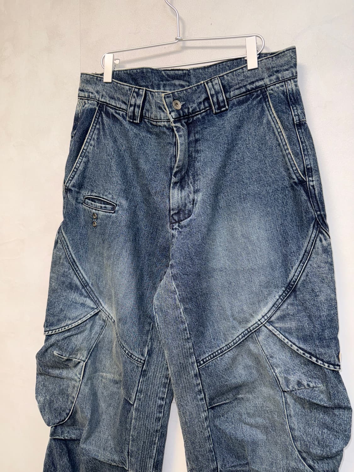 Ignota core:6 washed cargo pants blue  상품이미지4