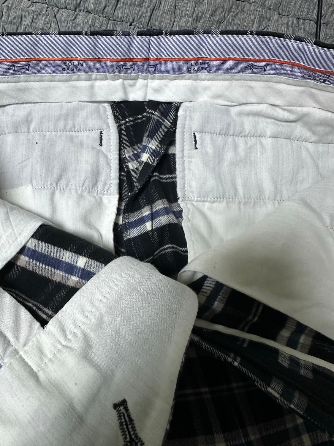 루이까스텔 남성 체크 바지 상품이미지3