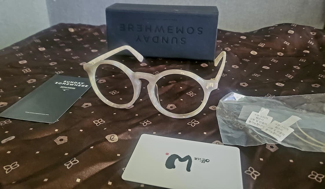 [미착용 새상품] *지드레곤 착용 선데이 섬웨어 안경* 상품이미지5