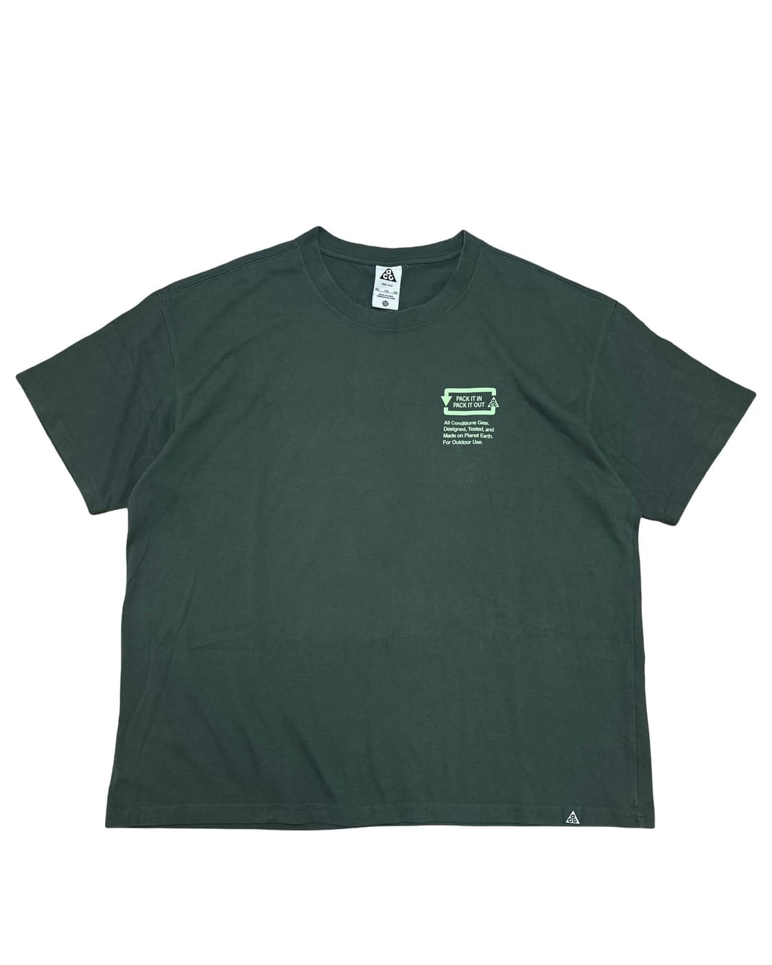 나이키 ACG 프린팅 딥그린 반팔티 상품이미지4