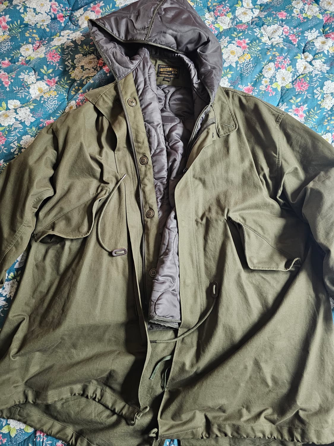 아웃스탠딩 FISHTAIL PARKA_OLIVE S(105) 상품이미지1