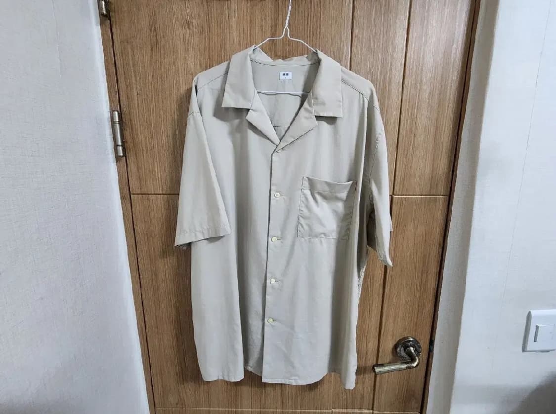 (XL)유니클로 오버핏 포켓 반팔 셔츠 상품이미지1