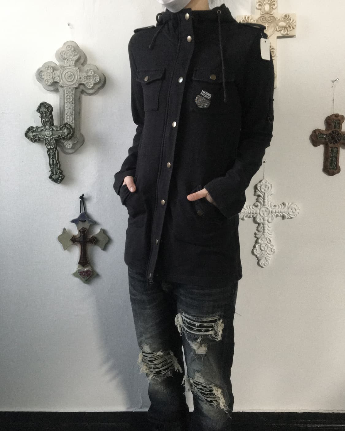 Back printing hood zip up 상품이미지6