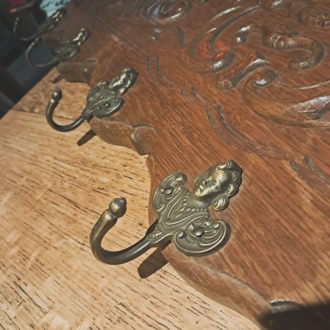 European 빈티지 우드 월랙 선반 (걸이형) 상품이미지3