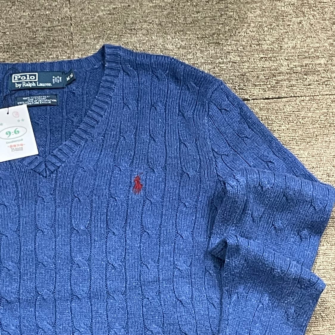 (M) POLO 폴로 랄프로렌 케이블 브이넥 니트 상품이미지4