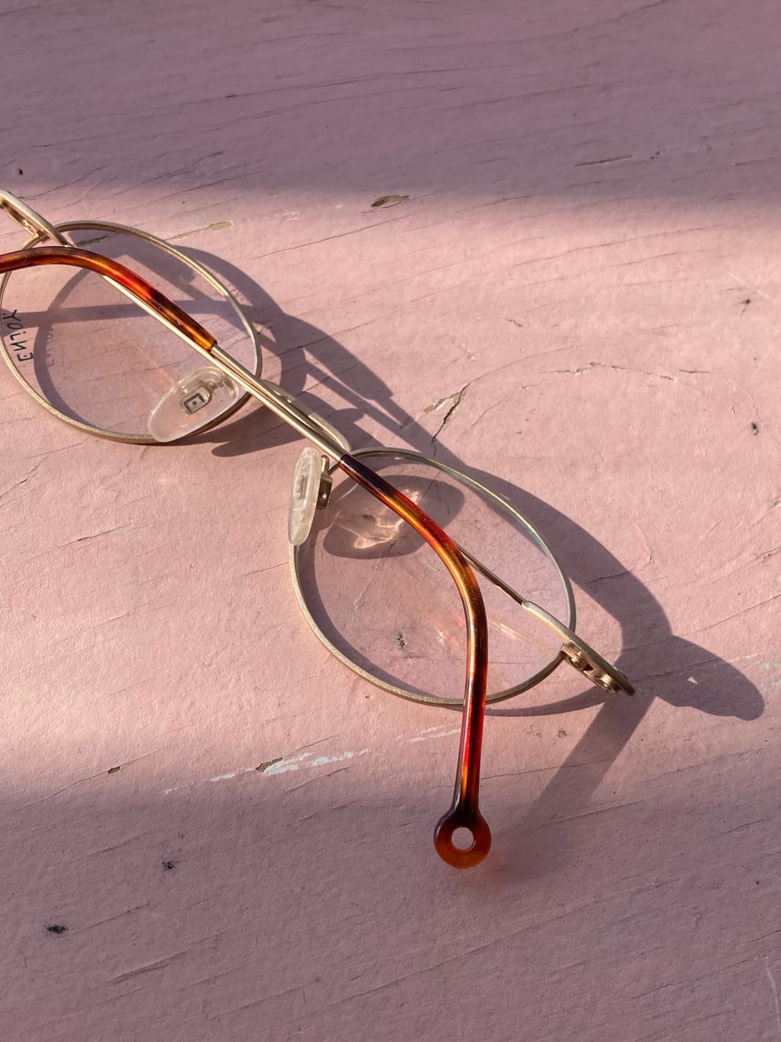 빈티지 오렌지 오벌 안경 상품이미지6