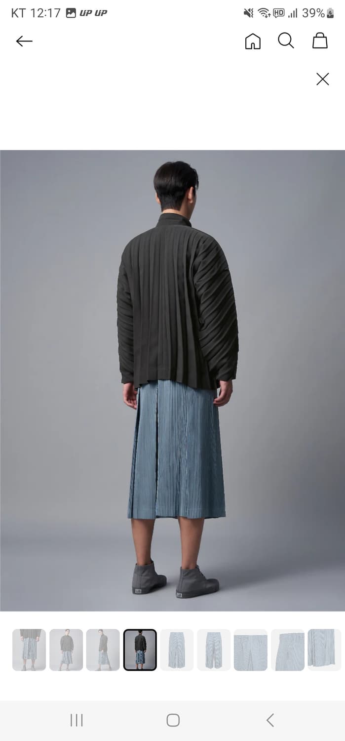 옴므플리세 24년 8월 하카마 블루 3사이즈 상품이미지4