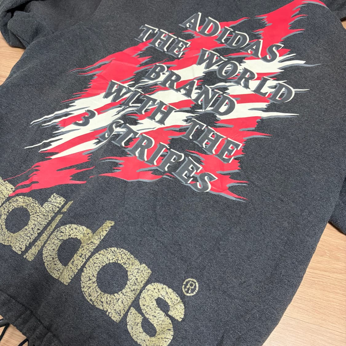 아디다스 빈티지 80s 90s 데상트 콜라보 올드 고전 후드집업 점퍼 상품이미지3