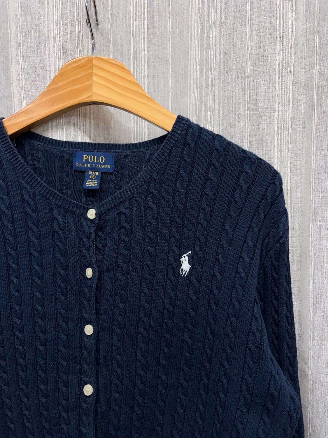 폴로 랄프로렌 네이비 케이블 가디건 상품이미지2