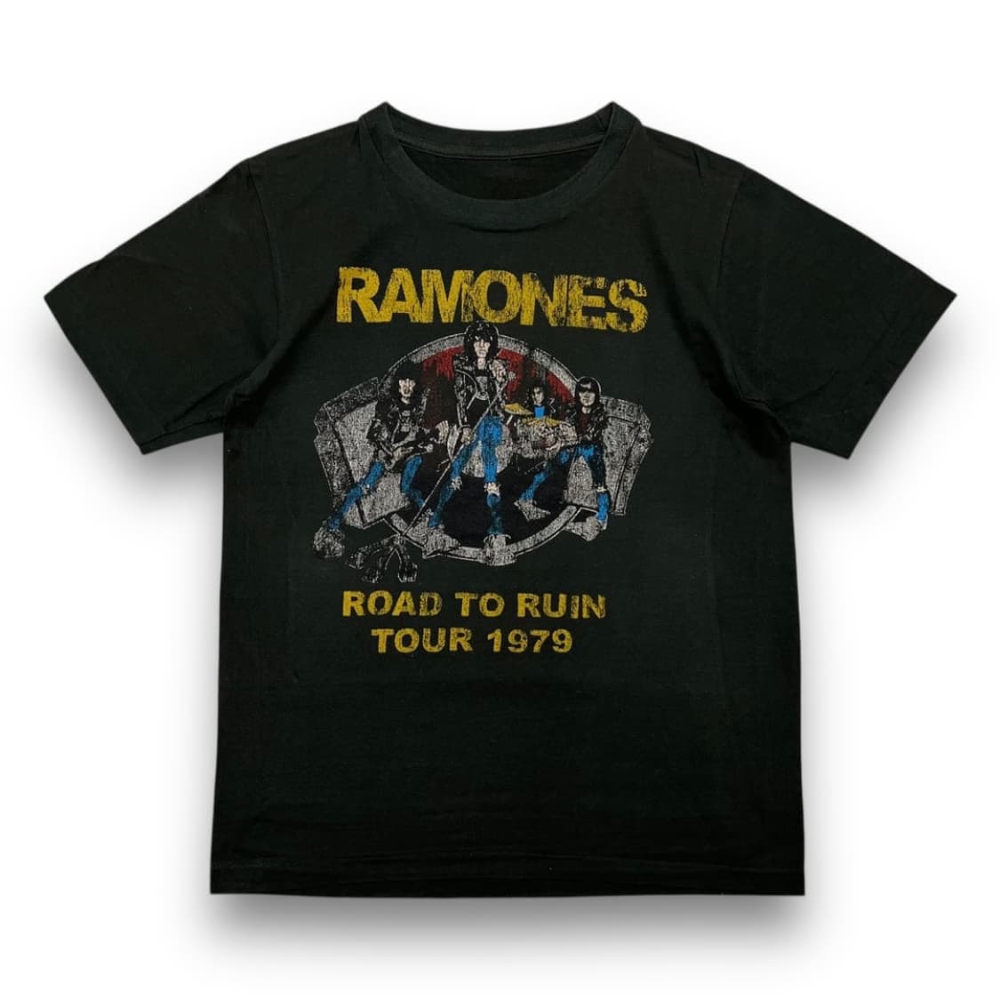 라몬즈 1979 락 밴드 4인조 싱글스티치 반팔 티셔츠 상품이미지1