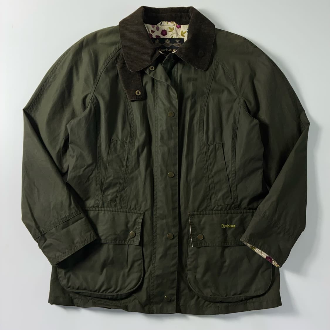 Barbour  바버 비데일 투웨이 올리브 그린 왁스 자켓  상품이미지1