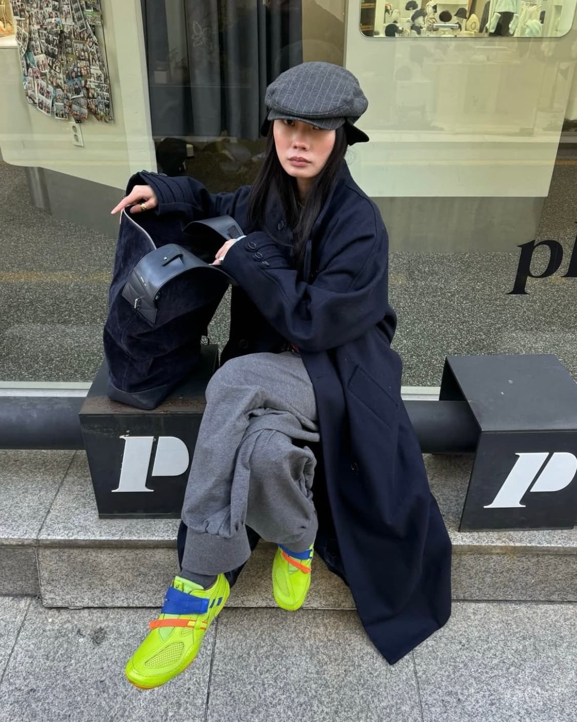 [M]팔로마울 Debo 코트/네이비 상품이미지1